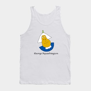 George Squashington History Pun Cartoon Illustration Tank Top